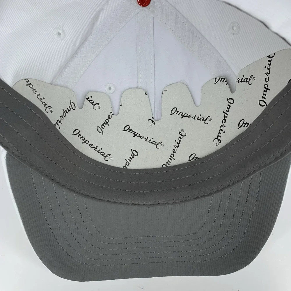 Rocking Chair Hat White Imperial True Fit Adjustable OSFA Baseball Cap NEW